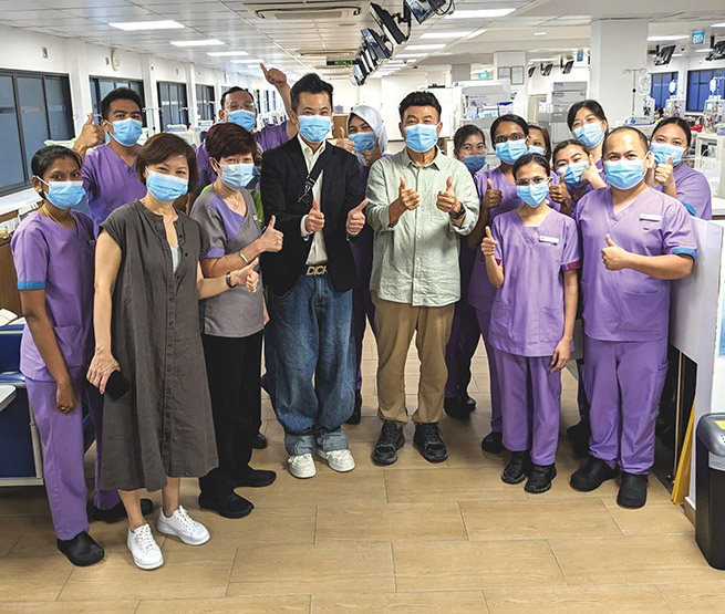 Celebrities bring joy and encouragement to patients