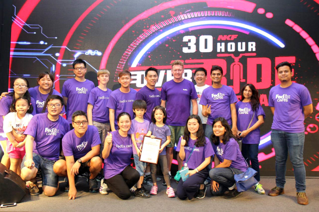 More than 100 volunteers from Federal Express (Singapore) Pte Ltd supported the NKF 30 Hour Override Kidney Disease event.